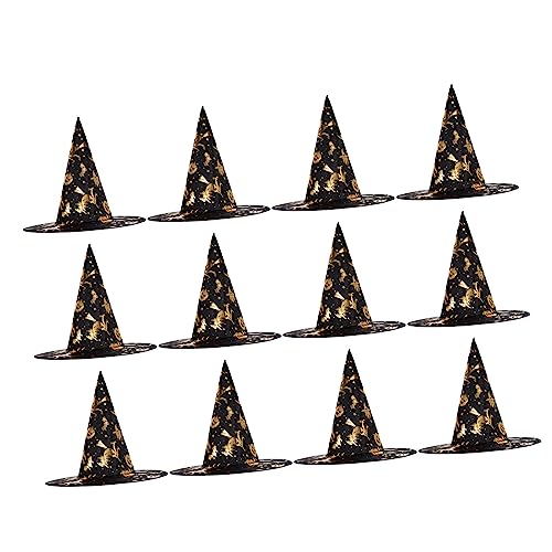 BESTYASH 12 Stück Halloween-hexenhut Kostüm Party-hexenhut Bühnenshow-requisitenkappe Halloween-hüte Party-hexenhüte Hexenhut Bühnenperformancehut Halloween -ornamente Golden Tuch BESTYASH 12 Stück Halloween-hexenhut Kostüm Party-hexenhut Bühnenshow-requisitenkappe Halloween-hüte Party-hexenhüte Hexenhut Bühnenperformancehut Halloween -ornamente Golden Tuch von BESTYASH
