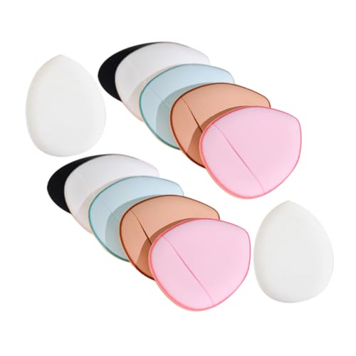 BESTYASH 12 Stück Puderquaste Finger Kissen Applikatoren Baumwolle Talkum Pulver Schönheit Mini-make-up-puff Runden Gedrückt Schwämme Fokus Rosa Mischen Puste Machen Hydrophiles Polyurethan von BESTYASH