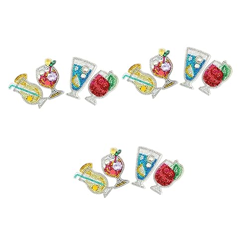 BESTYASH 3er-Set Charm-Set Schlüsselanhänger Handgefertigt Diamant-Kunst- Für Die Juice-Serie Schlüsselanhänger Taschenzubehör 4 Stück * 3 von BESTYASH