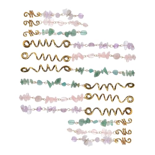 BESTYASH 12 Stück Teiliges Ethnische Haarbänder für Dreadlocks Schmuck für Geflochtene Frisuren Langlebig und Wiederverwendbar für Altersgruppen Besondere Anlässe und Täglichen Gebrauch von BESTYASH