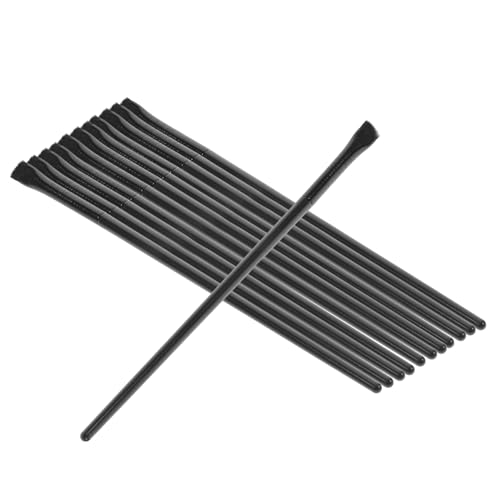 BESTYASH 12 Stück Teiliges Make up Pinsel Abgewinkelt Eyeliner Pinsel für Präzises Augen make up Langebig Komfortabler Griff für Anfänger und Profis von BESTYASH
