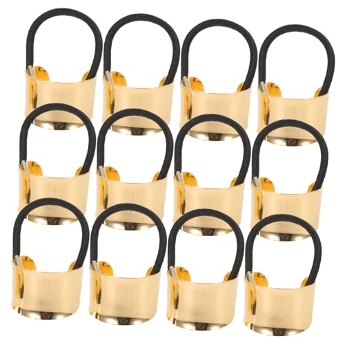BESTYASH 12 Stück Teiliges Metall Ponytail Holder mit Glänzendem Finish Leichte Stilvolle Haarschmuck-ringe für Damen Vintage Haargummis für Alltag und Festliche Anlässe von BESTYASH