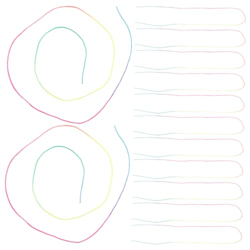 BESTYASH 120 Stück Haarbänder für Zöpfe Bunte Sanfte Haarschmuck-Bänder mit Farbverlauf Wiederverwendbare Flechthilfen für Mädchen Modische Styling-accessoires für Partys und Alltag von BESTYASH