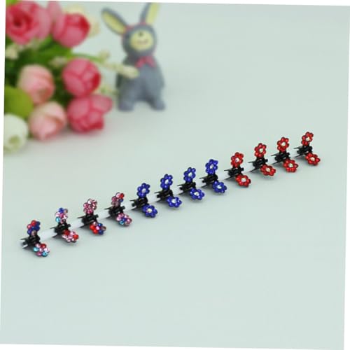 BESTYASH 120 Stück Teiliges Bunte Haarklammern für Blumen design Kleine Haarkrallen aus Langlebigem Material Einfach zu Befestigen Vielseitige Farben für Mädchen Geschenk für Geburtstag von BESTYASH