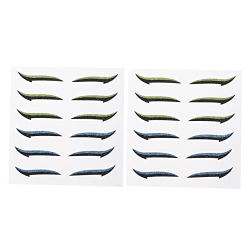 BESTYASH 12paare Doppelter Augenlid Aufkleber Wiederverwendbare Eyeliner Aufkleber Augenlid Bänder Augen Make-up Und Schweißfest von BESTYASH