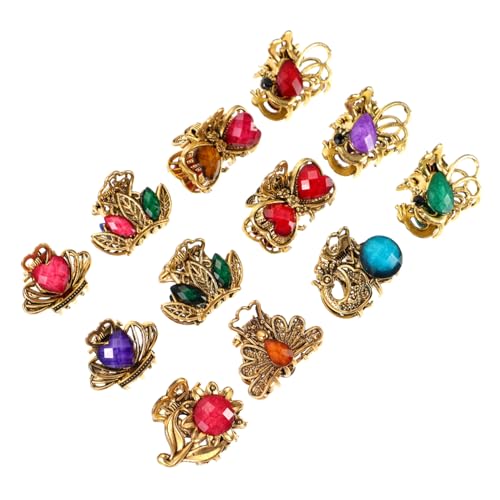 BESTYASH 12stücke Retro Mini Haarklammern Modische Kleine Haarspangen Aus Strapazierfähigem Material Für Damen Und Mädchen Für Alltag Und Freizeit Rutschfest Und Praktisch von BESTYASH