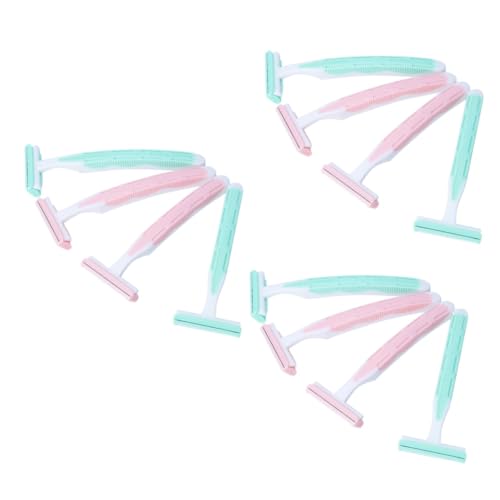 BESTYASH 12stücke Damen Rasierer Für Körper Und Achselhaare Doppelseitige Mit Schutzpolster Ergonomischer Griff Grün Für Sanfte Haarentfernung von BESTYASH