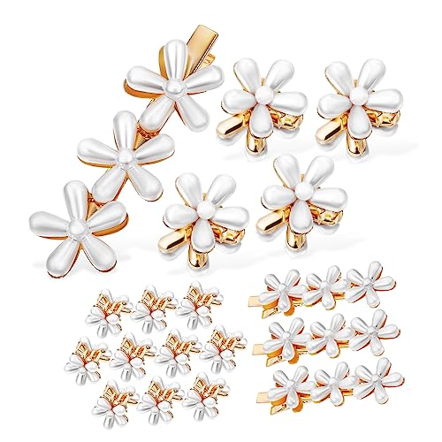 BESTYASH 14 Stück Teiliges Kunstperlen Haarclips für und Mädchen Blumen Design Haarklammern mit Ponyclips Vielseitige Haaraccessoires für Haarstyling von BESTYASH