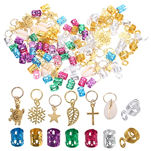 BESTYASH 150 Stück Teiliges Set Haarschmuck Dreadlock Zubehör für und Mädchen DIY Haarperlen Zopfschmuck für Kreative Haarstyles Wiederverwendbar und von BESTYASH