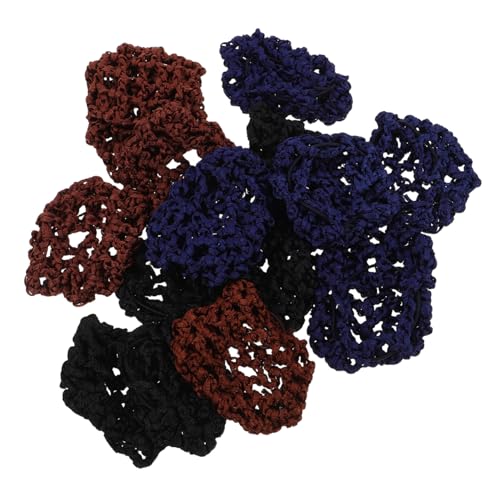 BESTYASH 15stücke Haarnetze Für Damen-dutts Elastische Dutt-abdeckungen Gehäkelte Haarnetze Für Ballett Und Tanz Netz-snoods Für Frauen Leichtes Seidengarnmaterial Für Professionelle von BESTYASH