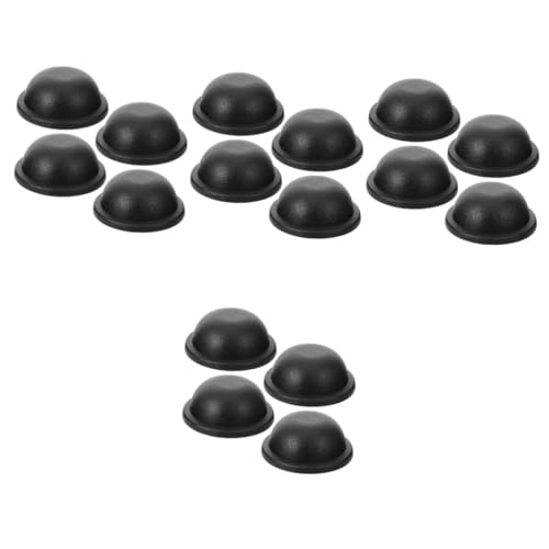 BESTYASH 16 STK Gepäckfüße Nieten für Handtaschen Koffer Push-up-Einsätze für BHS Taschenbodennieten taschengriff Reisezubehör Handtasche mit runden Nieten Kunststoffnieten Plastik Black von BESTYASH