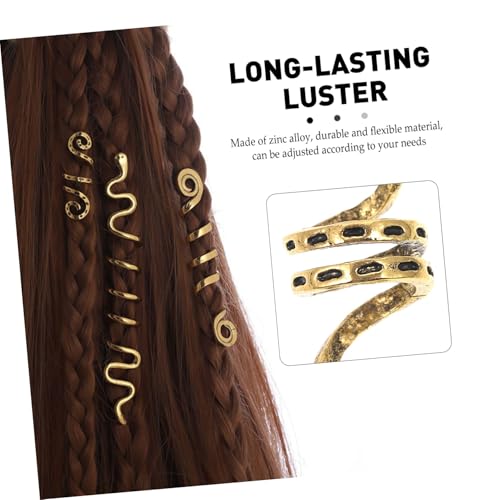 BESTYASH 16 Stück Teiliges Haarschmuck aus Zinklegierung Verstellbare Dreadlocks Ringe und Manschetten DIY Haarflecht Accessoires für Frauen und Männer Haltbar und Einfach zu Befestigen von BESTYASH