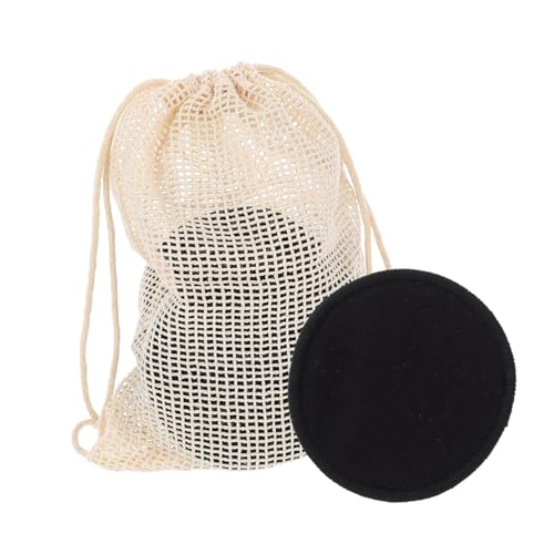 BESTYASH 16 Stück Waschpads aus Bambusfaser Wiederverwendbare Abschminkpads für Sanfte Gesichtsreinigung für Mädchen Baumwollnetzbeutel und Papierbox von BESTYASH