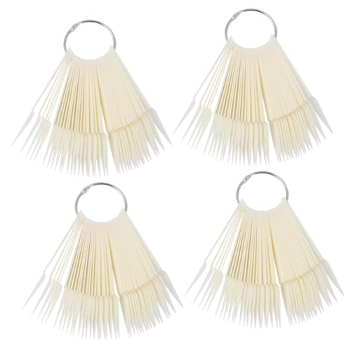 BESTYASH 160 Stück Nagel Farbpalette Fächerförmig Nagel Tips Tafel für Nageldesign Training Nail Art Polish Display zur Farborganisation und DIY Nagelpflege von BESTYASH