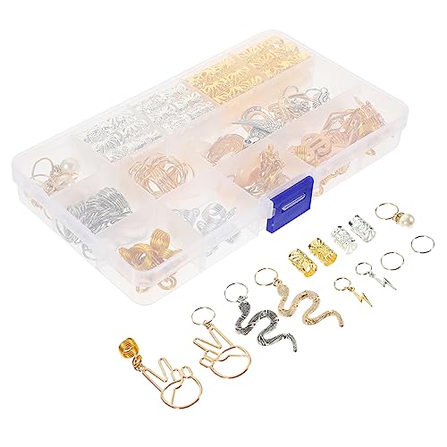 BESTYASH 173stücke Teiliges Haarschmuck Für Dreadlocks Haarringe Einzigartige Haarjuwelen Und -accessoires Für Kreative Styles Für Anfänger Und von BESTYASH