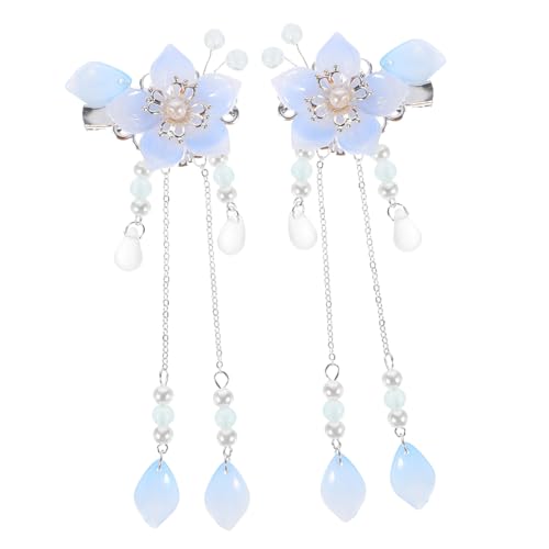 BESTYASH 1Paar Vintage Blumen Quasten Haarspangen für Damen Retro Haarzubehör Haar Accessoire im Han Stil Haarnadel für Besondere Anlässe Einzigartige Frisurgestaltung BESTYASH 1Paar Vintage Blumen Quasten Haarspangen für Damen Retro Haarzubehör Haar Accessoire im Han Stil Haarnadel für Besondere Anlässe Einzigartige Frisurgestaltung von BESTYASH