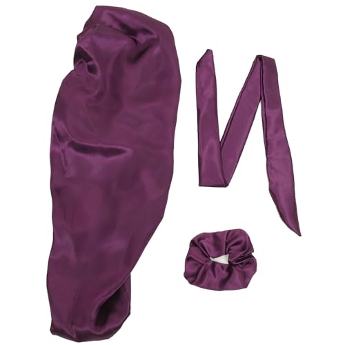 BESTYASH 1satz Elastischen Langen Schlafhauben Aus Satin Für Damen Praktische Haarkappe Zur Pflege Lockiger Haare Für Schlafen Make-up Und Hausarbeit von BESTYASH