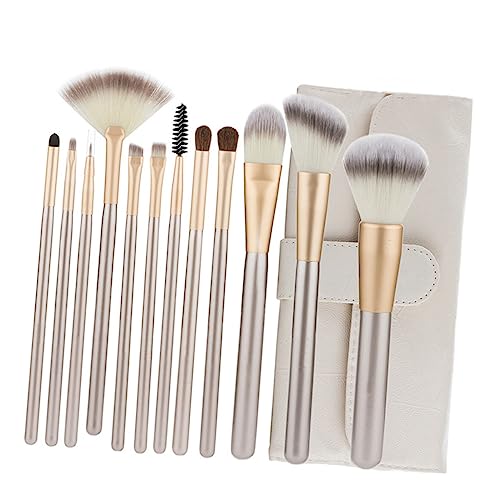 BESTYASH 1Satz Teiliges Make Up Pinsel Set Reisweiß Hochwertige Kosmetikbürsten für Lidschatten und Puder Leicht zu Reinigen Langlebig für Professionelle von BESTYASH