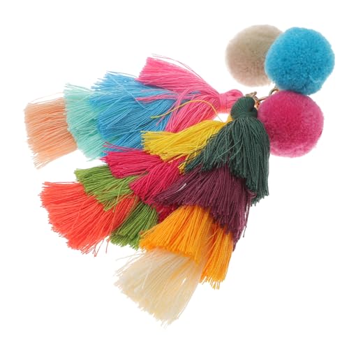 BESTYASH Böhmischer Schlüsselanhänger Legierung Quaste Hängendes Ornament Taschendekor für Frauen von BESTYASH