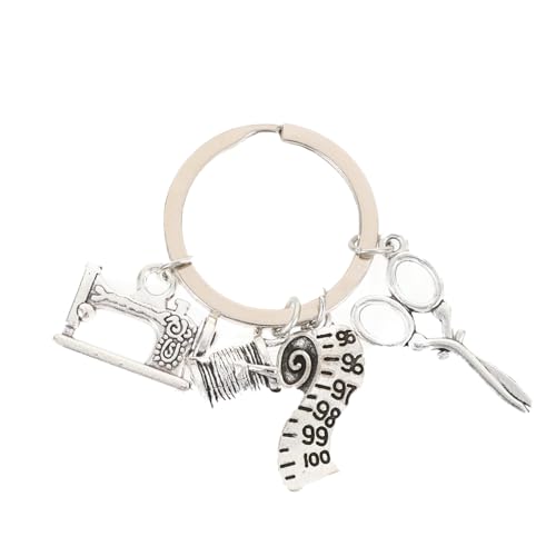 BESTYASH 1Stk Nähmaschinen anhänger bastelzeug deko für Auto Einzigartiges Key Chain anahtarlık Outdoor-Versorgung kreativer Schlüsselanhänger Taschenanhänger Legierung Silver von BESTYASH