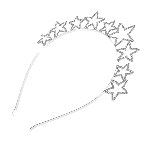 BESTYASH Strass Stirnband Hochzeitskopfschmuck für Frauen Glamouröse Haaraccessoires mit Strasssteinen Silber für Hochzeiten und Partys Haarband für Bräute von BESTYASH