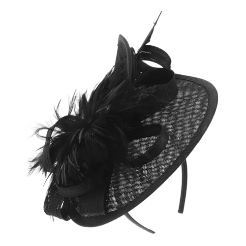BESTYASH 1satz Fascinator Haarschmuck Set Kopfschmuck Für Hochzeiten Partys Und Teepartys Leicht Und Vielseitig Für Unvergessliche Anlässe Schwarz Mit -design von BESTYASH