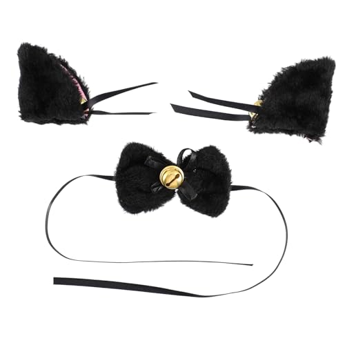 BESTYASH 1satz Katzenohren Und Choker-halskette Verstellbares Haarschmuck Haarspangen Und Charmantem Schleifenanhänger Für Festliche Anlässe Und Kreative Styles BESTYASH 1satz Katzenohren Und Choker-halskette Verstellbares Haarschmuck Haarspangen Und Charmantem Schleifenanhänger Für Festliche Anlässe Und Kreative Styles von BESTYASH