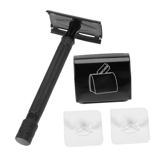 BESTYASH Doppelseitiges Rasiermesser Alten Stil Manuelle Bart-rasierer-werkzeuge Mit Komfortablem Griff Für Heimgebrauch Und Unterwegs von BESTYASH