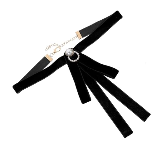 BESTYASH 1stk Krawatte Rote Fliege Stifte Binden Kostüm Einheitlicher Bogen Schwarze Fliege Perlenkleid Fliege in Reiner Farbe Rote Haarschleife Rotes Band Gold Uniform Black Zinklegierung von BESTYASH