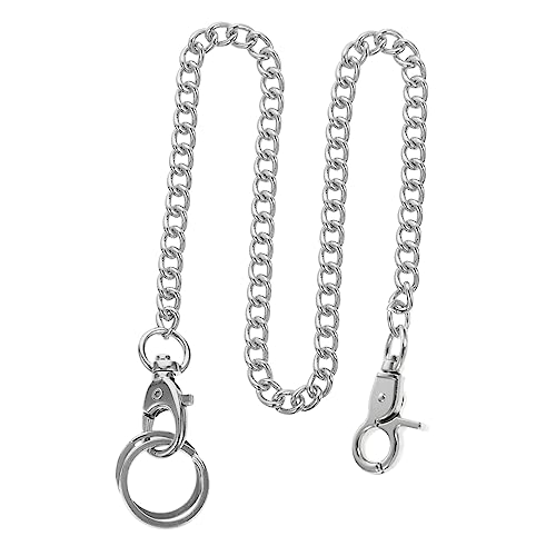 BESTYASH 1stück Metallische Taschenuhr Kette Langlebige Jeans Kette Stilvolle Accessoire Für Kleidung Und Handtaschen Für Männer Und Frauen Silberne T- Für Dekoration Und von BESTYASH