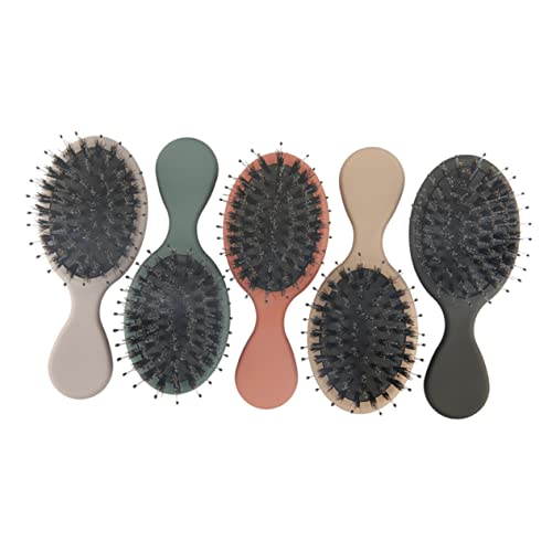 BESTYASH 1stück Pig Bristle Detangling Massage Comb Hair Comb Für Sanftes Entwirren Und Pflege Von Lockigem Haar Tragbar Langlebig Für Damen Und Mädchen von BESTYASH