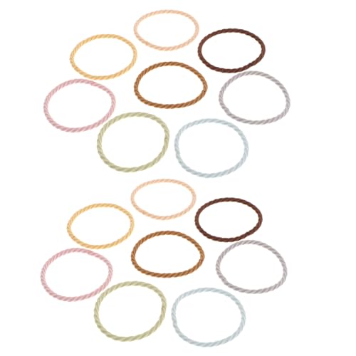 BESTYASH 2 Boxen Haarringspeicherbox Weiches Haarzubehör Kleine Haargummis Haarbänder Für Kleine Mädchen Weiche Elastische Haarbänder Mini-haargummis Weiche Polyester-haargummis Gummiband von BESTYASH
