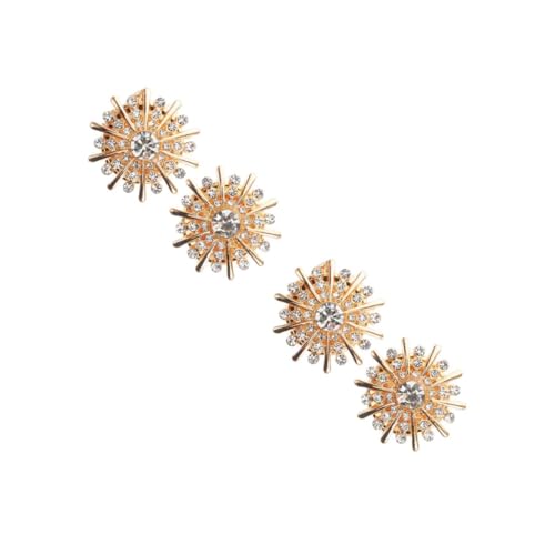 BESTYASH 2 Paar Manschettenknöpfe Gadget-Formen Kopfbedeckung Manschettenknopf-Set Cufflinks für Frauen Knopfabdeckungen zum Aufstecken Knopfabdeckungen für Bekleidung Legierung von BESTYASH
