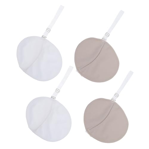 BESTYASH 2 Paare Achselhöhle gegen Schweiß Achselhöhleneinlagen Unterarmpolster für schwitzende Frauen Achselschweißfleckenentferner Achsel-Schweißpads Polyester von BESTYASH