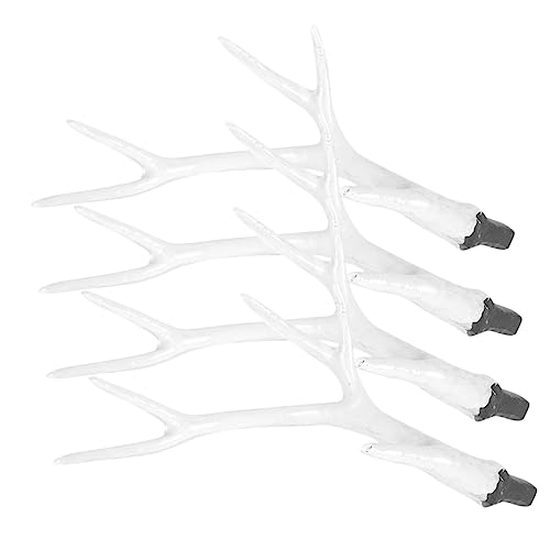 BESTYASH 2 Paare Imitation Geweih Kopfschmuck für Weihnachten DIY Haarreif Antler Haaraccessoire für Partys und Cosplay von BESTYASH
