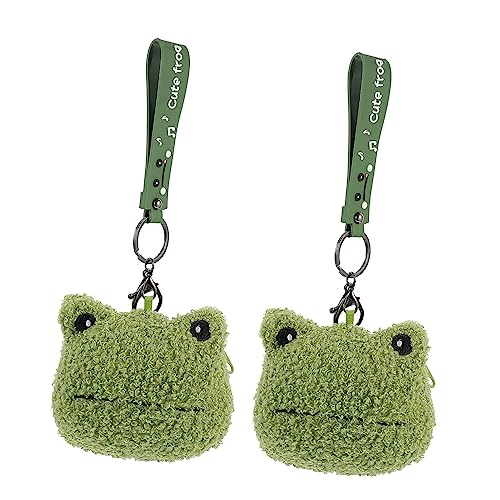 BESTYASH Froschgeschenke Für Frösche – 2er-Pack Stofftier-geldbörsen Mit Frosch-schlüsselanhänger Ideal Für Kinder von BESTYASH