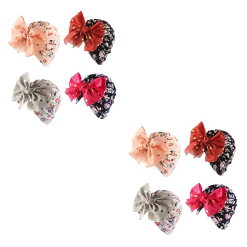 BESTYASH 2 Sätze Hut Babys Schwimmbad Kleinkind Mütze Beanie-mütze Mädchen Hüte Neugeborene Hüte Kopfbedeckung Motorhaube Lappen Kappe Mützen Polyester Baumwolle 4 Stück * 2 von BESTYASH