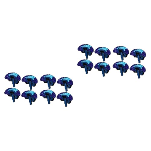 BESTYASH 2 Sätze Legierung Menschliches Gehirn Form Breastpin Cartoon Frau Breastpin Hut Pin Decor Fashion Corsage Zubehör 4 Stück * 2 von BESTYASH