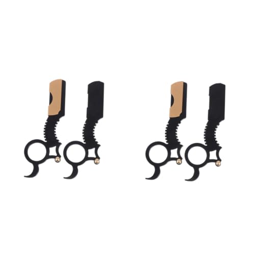 BESTYASH 2 Sätze Vintage Rasierer Handrasierer Für Herren Multifunktionales Bartschneidewerkzeug Robuste Edelstahlklingen Für Präzises Rasieren 2 Stücke * 2 von BESTYASH