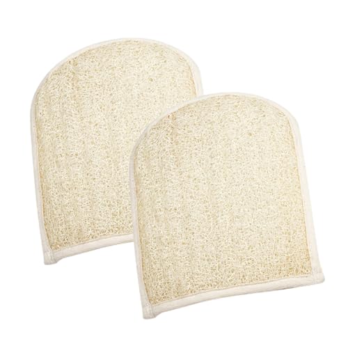 BESTYASH 2 Stck. Luffa-badetuch Handschuhe Duschschrubber Waschen Schrubben Erwachsene Bad-peeling-schrubber Peeling-handschuh Bade-peeling-fäustlinge Peeling Mit Peeling Scrubber Baumwolle von BESTYASH