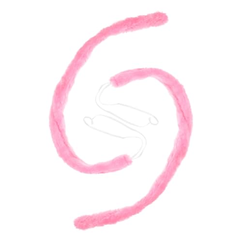 BESTYASH 2 Stk Abschlussball-Tierschwanz Kostümparty Zubehör Verkleidung Party Zubehör Verkleidung Party Accessoire Cosplay-Party-Accessoire Cosplay- Tierkostüm Tuch Rosa von BESTYASH