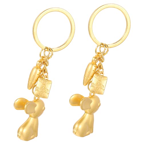 BESTYASH 2 Stücke Schlüsselanhänger Metall Hase Dekorative Tasche Schlüsselanhänger Einzigartig Für Frauen von BESTYASH
