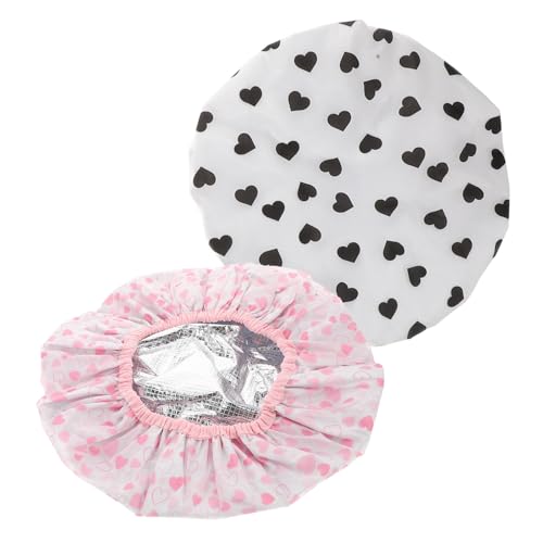 BESTYASH 2stücke Aluminiumfolie Haarhaube Für Tiefenpflege Wiederverwendbare Wasserdichte Duschhaube Mit Elastischem Bund Für Damen Für Haarpflege Und Spa-anwendungen von BESTYASH