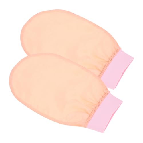 BESTYASH 2 Stück Badetuch Duschhandschuhe Wasch Und Schrubberhandschuhe Reinigendes Körperpeeling Tiefes Peeling Der Kopfhaut Peeling Reinigung Grober Badehandschuh Badefäustlinge von BESTYASH