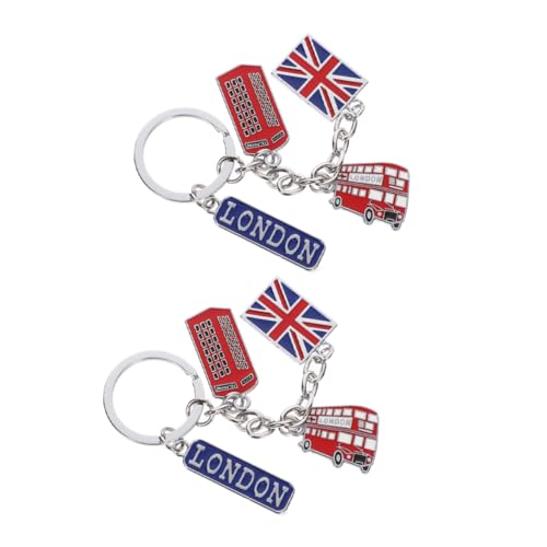 BESTYASH Niedliches Schlüsselanhänger-Set Schlüsselanhänger Mit Britischer Flagge Reiseandenken Aus Großbritannien Aus Metall Für Autoschlüssel BESTYASH Niedliches Schlüsselanhänger-Set Schlüsselanhänger Mit Britischer Flagge Reiseandenken Aus Großbritannien Aus Metall Für Autoschlüssel von BESTYASH