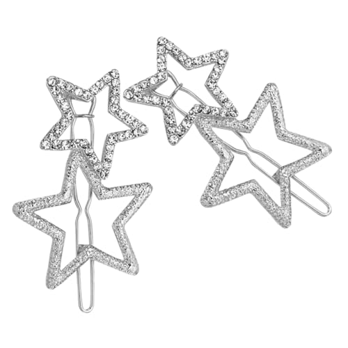 BESTYASH 2stücke Haarklammern Mit Sternen- Glitzernde Rhinestone-haarspangen Für Und Mädchen Stilvolle Accessoires Für Jede Gelegenheit von BESTYASH