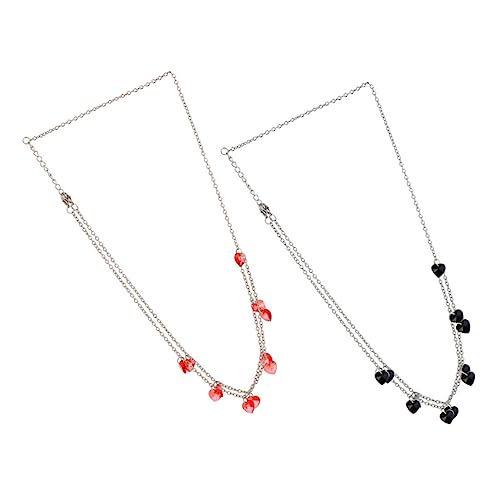 BESTYASH 2Stücke Kopfschmuck Kopfkette für Hochzeiten und Festivals Süß und Elegant Langlebig mit Anhänger Haarschmuck für Damen von BESTYASH