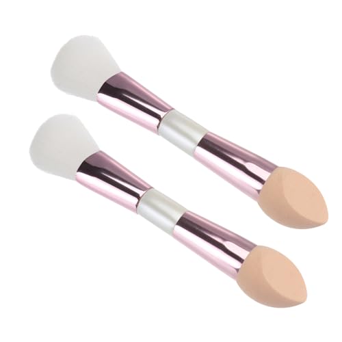 BESTYASH 2 Stück Doppelkopf-Make-up-Pinsel erröten Make-up Pinsel Lidschatten Gesicht Pulver multifunktionales Make-up-Tool doppelseitige Bürste Make-up-Kosmetik Plastik abs von BESTYASH