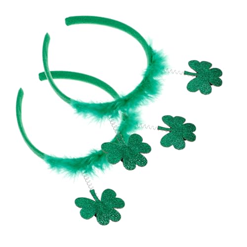 BESTYASH 2 Stück Festival Haarreif Deko für Patrick's Day Strapazierfähige Kopfbedeckung für Feiern und Karneval als Haarschmuck und Festival Accessoire von BESTYASH
