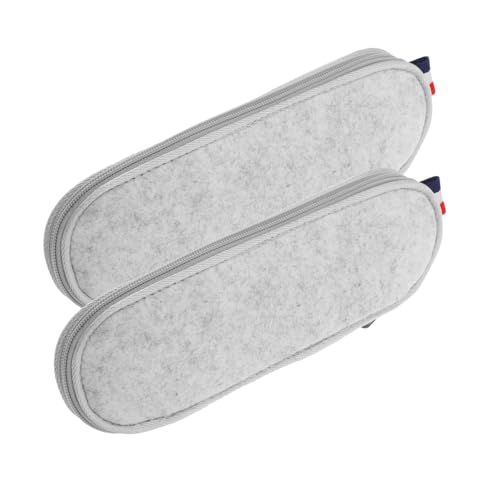 BESTYASH 2 Stück Filz Bestecktasche Tragbare Aufbewahrungstasche für Messer Gabeln und Strohhalme Wasserfest für Camping und Picknick Leicht und Handlich von BESTYASH